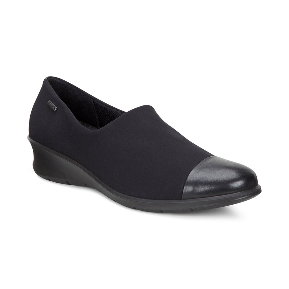 Zapatos De Vestir Mujer - ECCO Felicia Gtx Slip On - Negros - KWJ385469